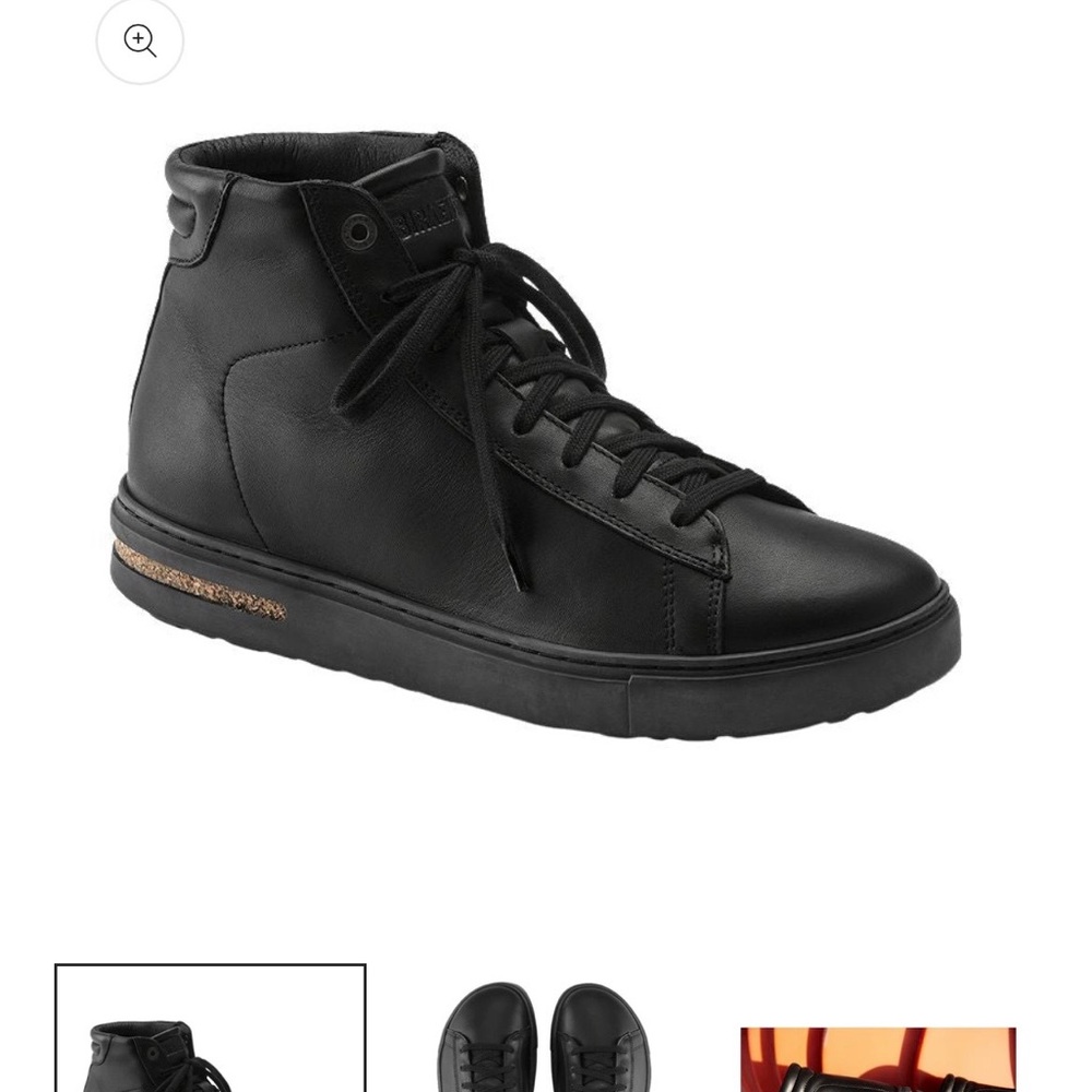 Classic Black Leather Sneakers